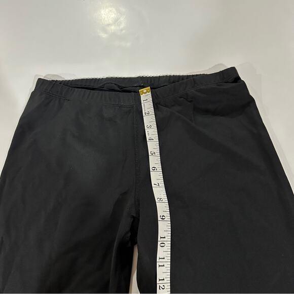 Athleta Black Mid Rise Drawstring Cropped Legging Pants Size M‎ - Picture 10 of 11